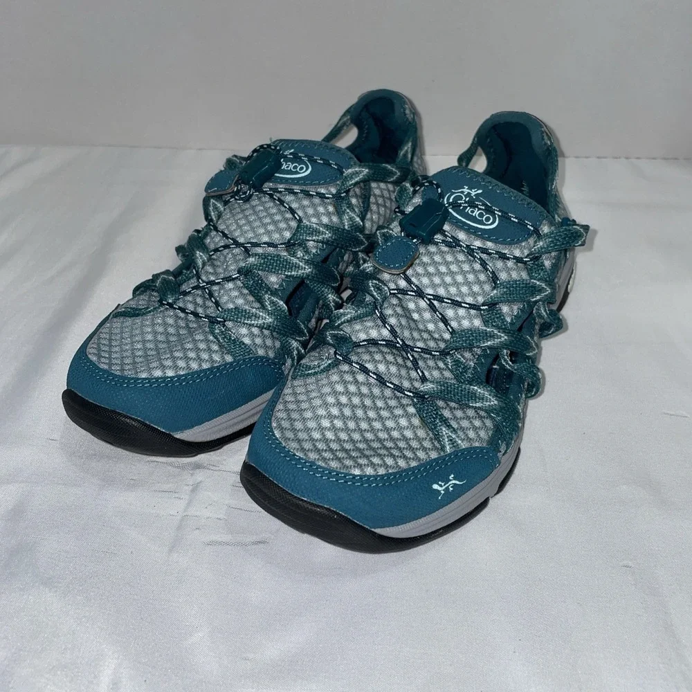 Chaco OutCross Evo 1 Mesh Bungee Water Hiking Shoe Teal Womens 7.5 J105912